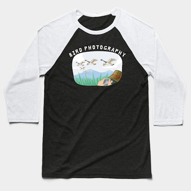 Bird Photography Baseball T-Shirt by Yelda